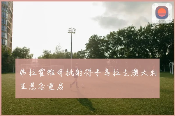 弗拉霍维奇挑射得手乌拉圭澳大利亚悬念重启